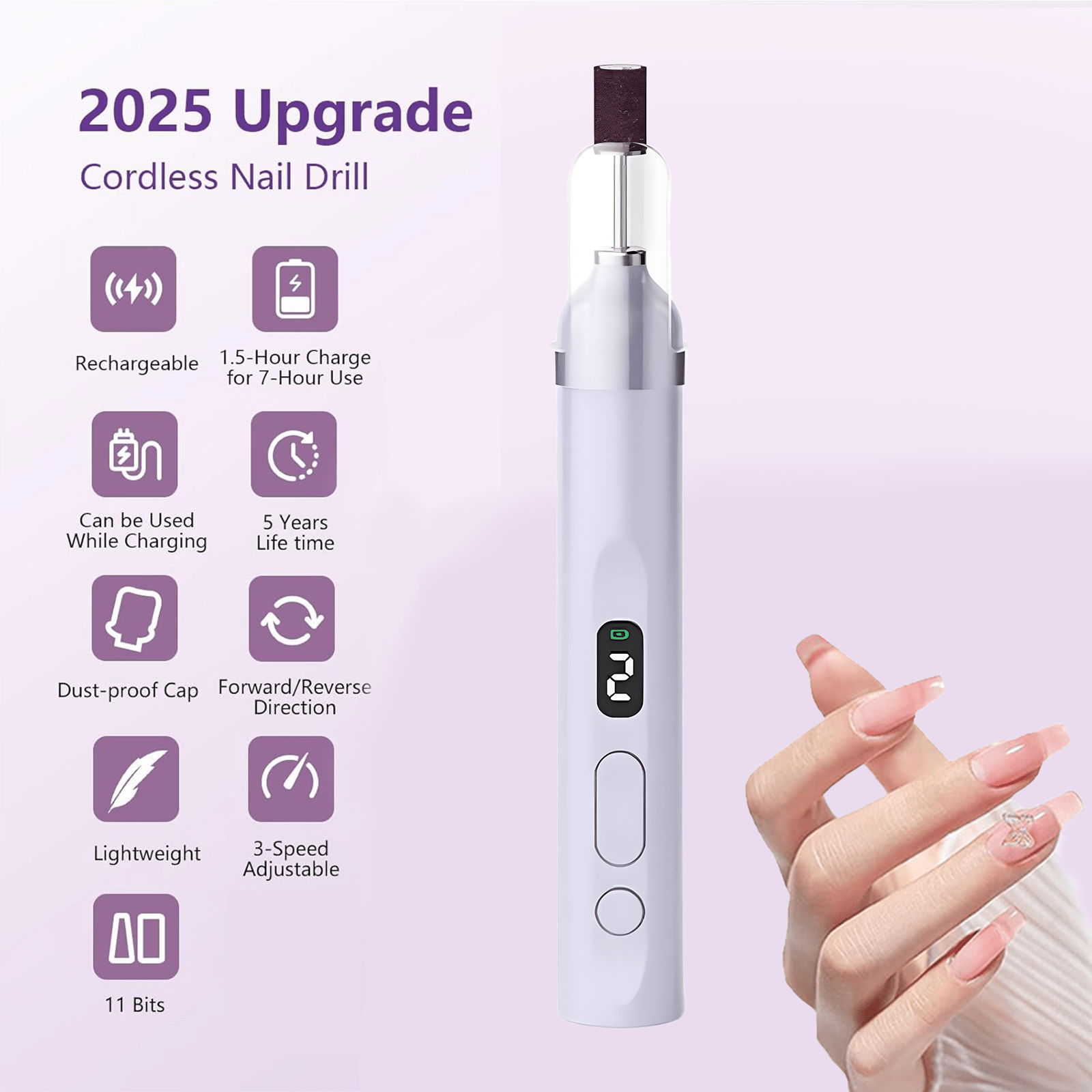 2-In-1 Cordless Electric Nail  - огляд і ціна Diy Electronics Power Supply